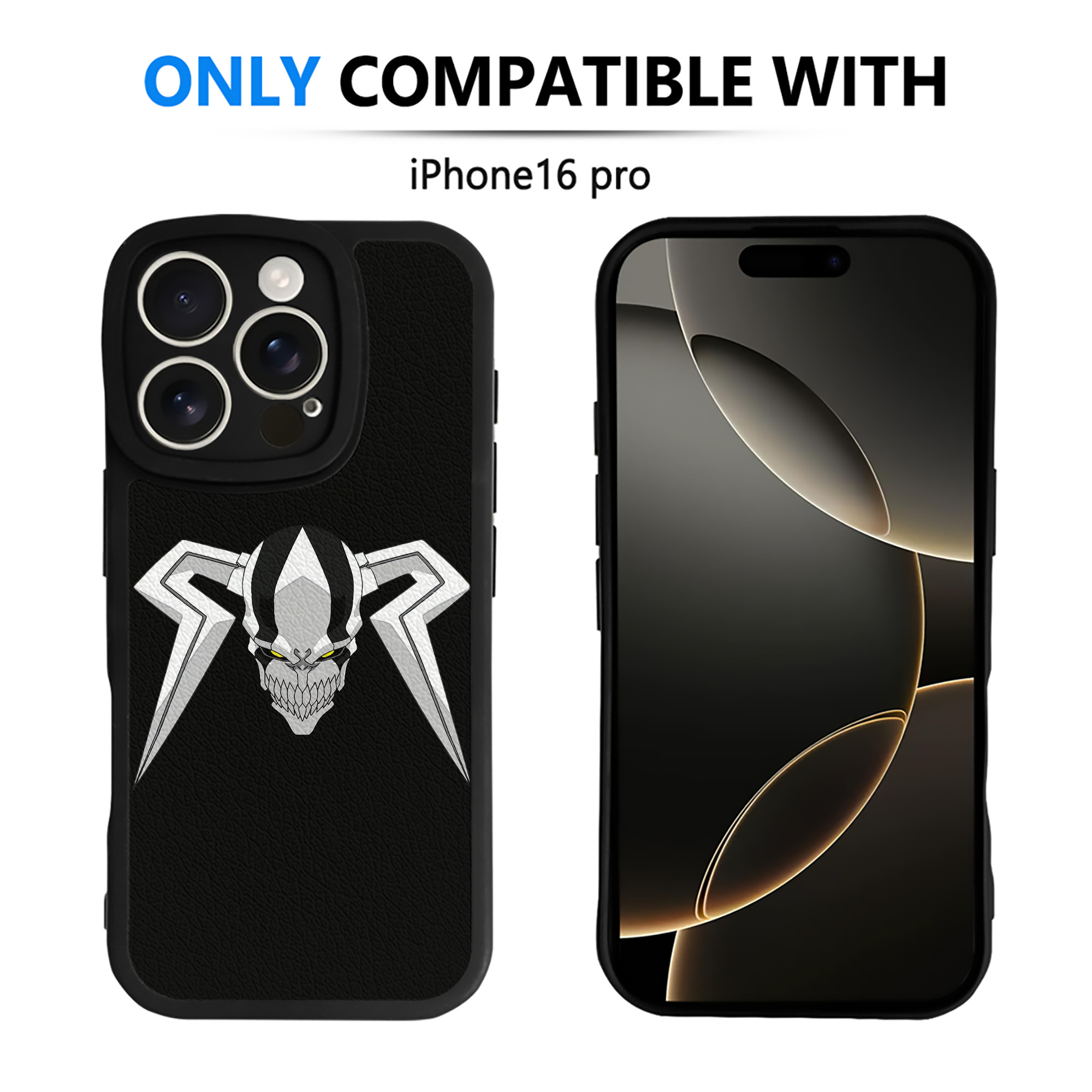 ブリーチ 黒崎一護（くろさき いちご）BLEACH Kurosaki Ichigo 【iPhone 16シリーズ対応】シリコンスマホケース（レザー調） 材質：シリコン